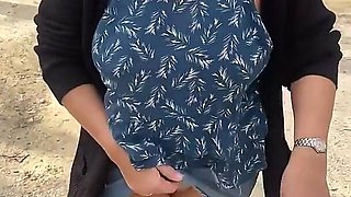 Sexy Wife Loses Bet and Exposes Her Hot Body in Public