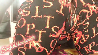 Wardrobe Stuck with Ebony Bitch