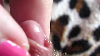 Big Clit Teasing & Real Wet Clitoral Orgasm In Exciting Close-up
