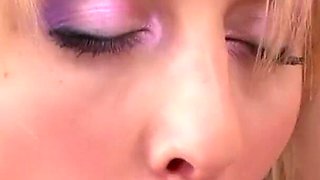 Daria catches cum on her tongue and drips it into Marianna's ass