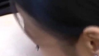Asian Girl with Chubby and Big Tits Licking and Fingering Herself