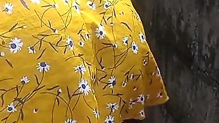 Masturbating Outdoors in Sexy Short Skirt Moaning Cumming Hard