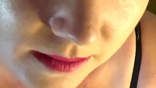 Latex Domina & Her Cum Shooting Sissy
