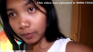 22 week pregnant thai teen heather deep play with cock and film herself