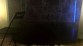 Blonde tight pussy babe solo toy fun in glamour masturbation