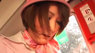 Crazy Japanese whore Ryo Sena, Rei Mizuna, Nao Mizuki in Best Bus, Cumshots JAV video