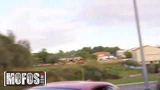 Sabrina Spice Hitchhikes For A Car Ride But What She Really Wants Is An Outdoor Cock Ride