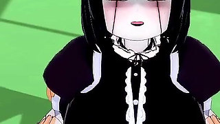 Sex with a Maid Bot in the Hallway - 3D Hentai