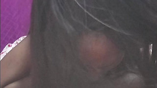 Black hot milf fucked doggystyle,  sucks white cock and handjob untill cum