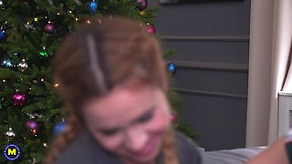 Mature Lady Licking Teeny Feet, Lesbian Sex!