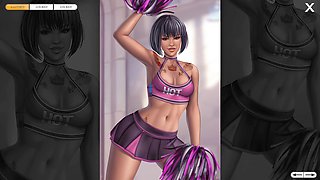 Steamy cartoon babes in wild hentai action
