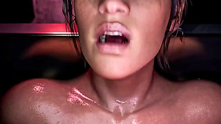 Oiled up Beautiful Fucking Panam Gets Her Bald Pussy Fucked