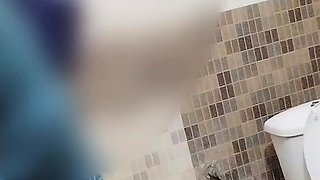 Chubby Indian desi mom bathing naked