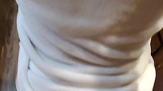 POV Silly Wife Used in Kitchen Footjob and Amazing Sex