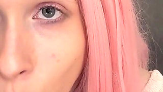 Bratty Bubblegum Slut Blowing Bubbles