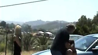 Dad Spanks The Girls (Outdoor Car Spankings)