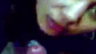Indonesian Babe Leily Sucks White Cock for Mouthful of Cum