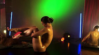 Amateur black femdom babes judge naked losers jerking