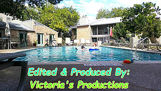BBW Nurse Vicki Play Time in the Pool with Handsome Harry