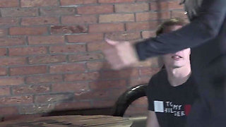Two Blonde MILF's Nikki and Amy Making Their Slave to Cum