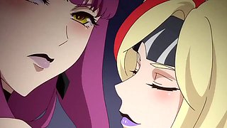 Giant anime tits lesbian fun