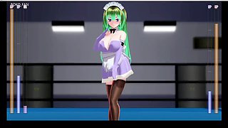 3D animated damsel in distress scenes with ultimate struggle