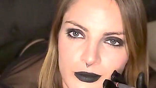 Sexy Smoking and Undressing Time All in Black Part 1