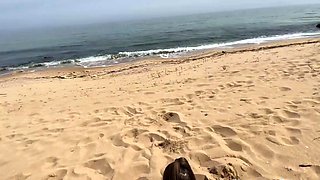Public Beach Sex Adventure - She Came, She Saw, She Spied