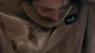 Romantic Fucking and Cum Play on a Fur-coat Linner 268