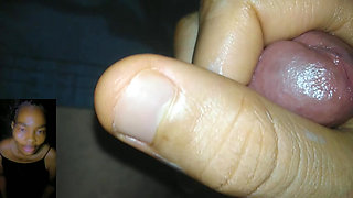 Masturbating video call big dick