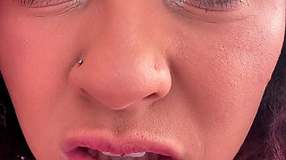 Chubby Ebony Giantess Fart Domination Punishes Tiny Man