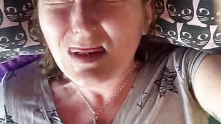 The Struggle to Orgasm Is Real for Hot Mature Brunette with Amazing Tits! New Batteries for the Win! Part 1 of 2