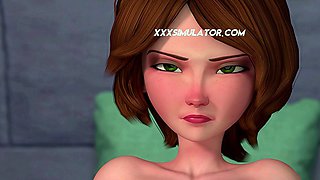 Aunt Cass Bends Over for Big Creampie
