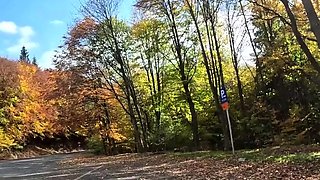 Big-Ass Whore Rides Dick in Public Car Park