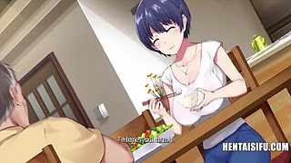 Stepdad Goes Wild on Stepson's Wife - Japanese Anime Porn with English Subs