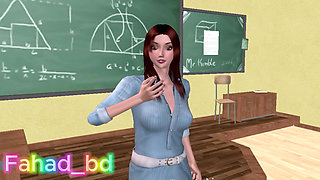 Desi Sexy School Teacher Getting Fucked Hard to Orgasm