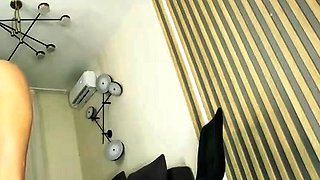 Close up with teen blonde sex doll rubbing her cunt