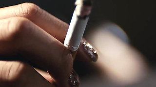 POV: Japanese Girl Blows Smoke While Sucking Cock - Emiri Momota Smoking Cigarette Fetish