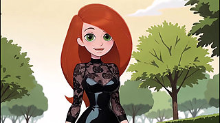 Redhead Cartoon Girl Sexy Black Lingerie Try On Haul Ai