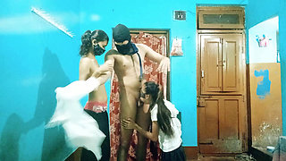 Desi School Girls Friends Threesome Xxxx video , Indian Desi School Friends Threesome Fucking Xxxx video