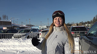 Hubby and wife tempt ski instructor into a dirty threesome