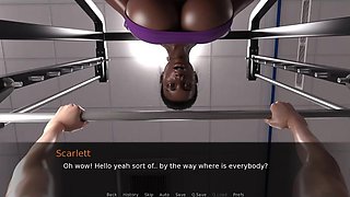 Animated Interracial Delight: Ladyboy Tease and Ride in Sports, Kitchen, and Bed