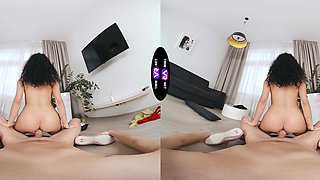 Mini Mitzi enjoys sex with her boyfriend in various positions