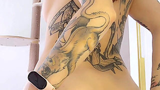 A Naked and Beautiful Slut After Masturbating in the Shower