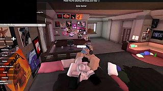 Hot Roblox babe gets wild with big dick guy in condo
