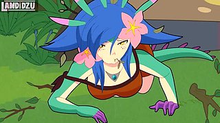 Hot Threesome with Ahri & Irelia - Rengar Fucks Them Hard (Animated Hentai)