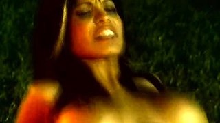 Brunette Doggystyled In The Backseat Of A Van