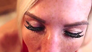 Messy Facial From a BBC After a Kitchen Blowjob