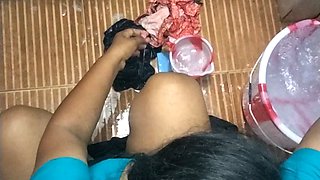 Foreplay with House Owner at Bathroom