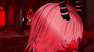 VRCHAT little devil gets fucked by her master